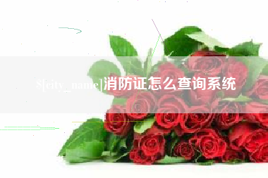 铜仁消防证怎么查询系统