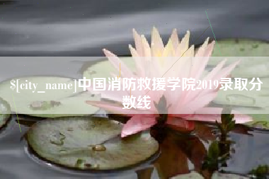 铜仁中国消防救援学院2019录取分数线