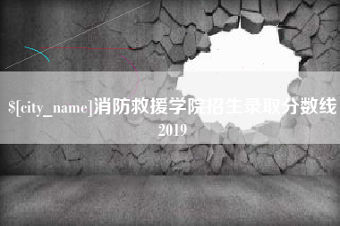 铜仁消防救援学院招生录取分数线2019