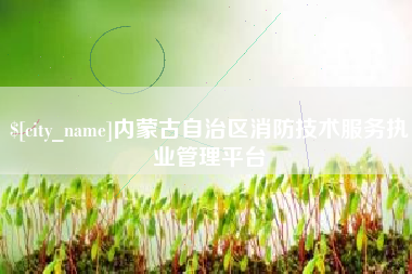 铜仁内蒙古自治区消防技术服务执业管理平台
