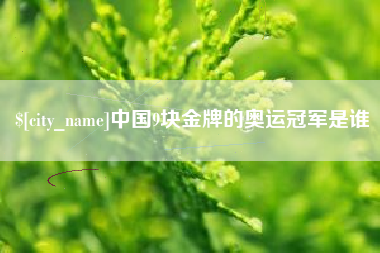 铜仁中国9块金牌的奥运冠军是谁