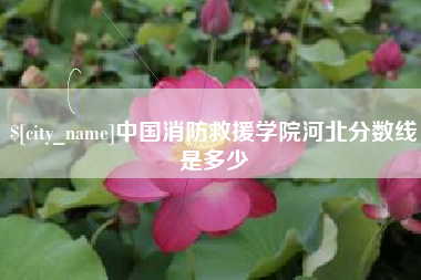 铜仁中国消防救援学院河北分数线是多少