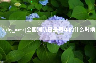 铜仁全国消防日是每年的什么时候