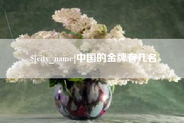 铜仁中国的金牌有几名