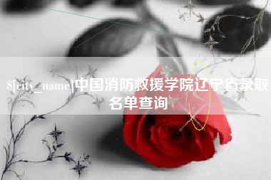 铜仁中国消防救援学院辽宁省录取名单查询