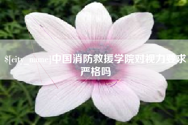 铜仁中国消防救援学院对视力要求严格吗