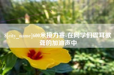 铜仁600米接力赛-在同学们震耳欲聋的加油声中