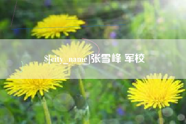 铜仁张雪峰 军校