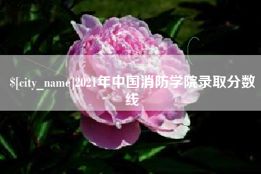 铜仁2021年中国消防学院录取分数线