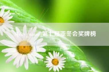 铜仁第七届亚冬会奖牌榜