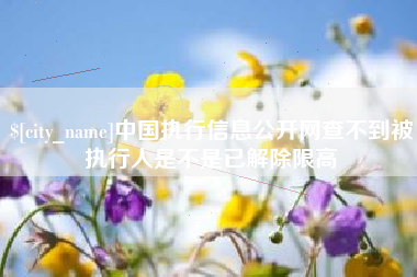 铜仁中国执行信息公开网查不到被执行人是不是已解除限高