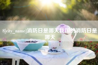 铜仁消防日是哪天我国的消防日是哪天
