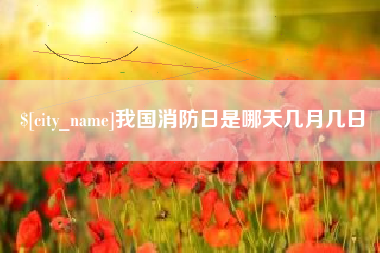 铜仁我国消防日是哪天几月几日
