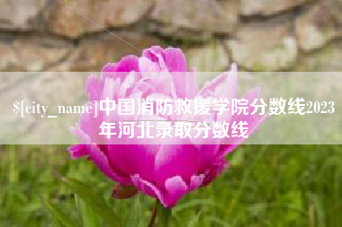 铜仁中国消防救援学院分数线2023年河北录取分数线