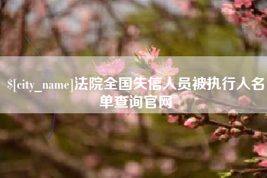 铜仁法院全国失信人员被执行人名单查询官网