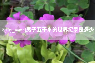 铜仁男子五千米的世界纪录是多少