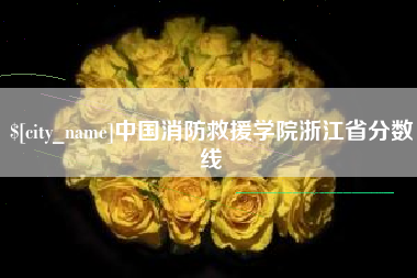 铜仁中国消防救援学院浙江省分数线