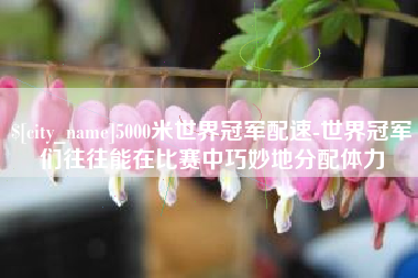 铜仁5000米世界冠军配速-世界冠军们往往能在比赛中巧妙地分配体力
