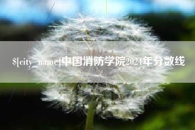 铜仁中国消防学院2024年分数线