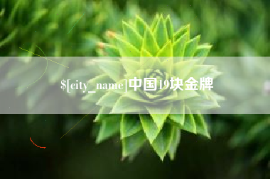 铜仁中国19块金牌