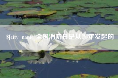 铜仁全国消防日是从哪年发起的