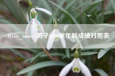 铜仁男子5000米年龄成绩对照表