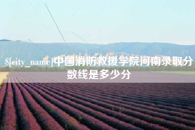 铜仁中国消防救援学院河南录取分数线是多少分