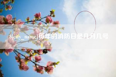 铜仁每年的消防日是几月几号