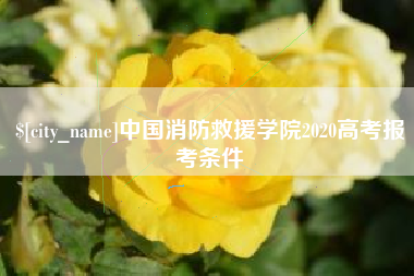 铜仁中国消防救援学院2020高考报考条件