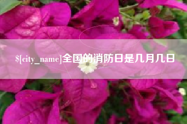 铜仁全国的消防日是几月几日