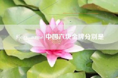 铜仁中国六块金牌分别是