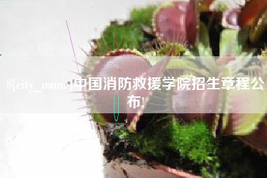 铜仁中国消防救援学院招生章程公布!
